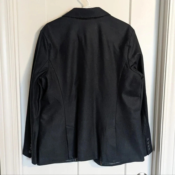 Eddie Bauer Deep Green Wool Blazer sz 18 - Picture 4 of 5